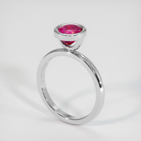 1.69 Ct. Ruby Ring, 18K White Gold 2