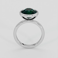 5.06 Ct. Bluish Green Sapphire Ring, 18K White Gold 3