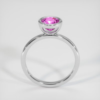 1.38 Ct. Pink Sapphire Ring, 18K White Gold 3