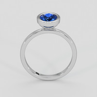 1.39 Ct. Blue Sapphire Ring, 18K White Gold 3