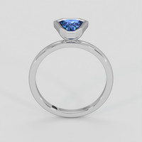 1.04 Ct. Blue Sapphire Ring, 18K White Gold 3