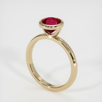 1.51 Ct. Purplish Red Ruby Ring, 10K Yellow Gold 2