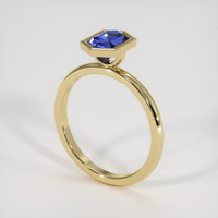 1.56 Ct. Blue Sapphire Ring, 10K Yellow Gold 2