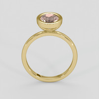2.06 Ct. Peach Sapphire Ring, 10K Yellow Gold 3