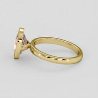 2.06 Ct. Peach Sapphire Ring, 10K Yellow Gold 4