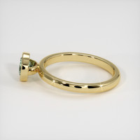 0.57 Ct. Green Sapphire Ring, 10K Yellow Gold 4
