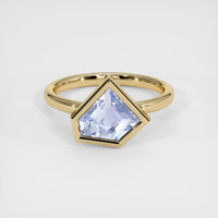 2.30 Ct. Blue Sapphire Ring, 14K Yellow Gold 1
