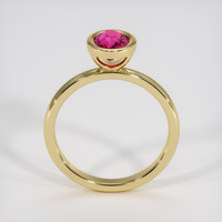 1.02 Ct. Reddish Pink Sapphire Ring, 14K Yellow Gold 3