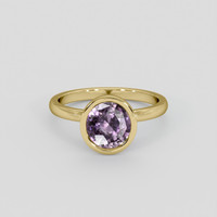 2.59 Ct. Purple Sapphire Ring, 14K Yellow Gold 1