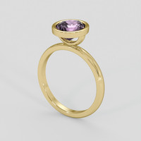 2.59 Ct. Purple Sapphire Ring, 14K Yellow Gold 2