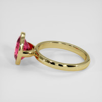 4.14 Ct. Pink Sapphire Ring, 14K Yellow Gold 4