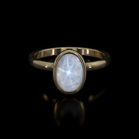 3.73 Ct. Sapphire Ring, 14K Yellow Gold 1