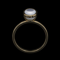 3.73 Ct. Sapphire Ring, 14K Yellow Gold 3