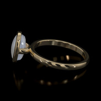 3.73 Ct. Sapphire Ring, 14K Yellow Gold 4
