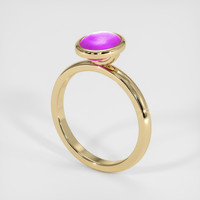 2.20 Ct. Purple Sapphire Ring, 14K Yellow Gold 2
