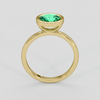 1.26 Ct. Emerald Ring, 18K Yellow Gold 3