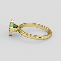 1.26 Ct. Emerald Ring, 18K Yellow Gold 4