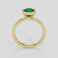 1.11 Ct. Emerald Ring, 18K Yellow Gold 3