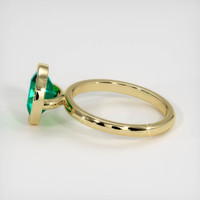 2.16 Ct. Emerald Ring, 18K Yellow Gold 4