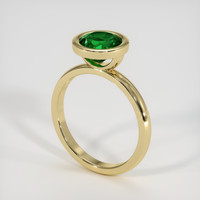1.71 Ct. Emerald Ring, 18K Yellow Gold 2