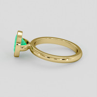 1.00 Ct. Emerald Ring, 18K Yellow Gold 4