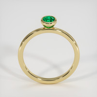 0.39 Ct. Emerald Ring, 18K Yellow Gold 3