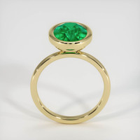 2.91 Ct. Emerald Ring, 18K Yellow Gold 3
