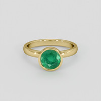 1.75 Ct. Emerald Ring, 18K Yellow Gold 1