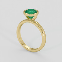 1.75 Ct. Emerald Ring, 18K Yellow Gold 2