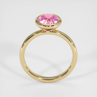 2.80 Ct. Pink Sapphire Ring, 18K Yellow Gold 3
