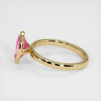 2.80 Ct. Pink Sapphire Ring, 18K Yellow Gold 4