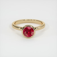 1.51 Ct. Ruby Ring, 18K Yellow Gold 1