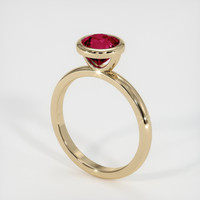 1.51 Ct. Ruby Ring, 18K Yellow Gold 2