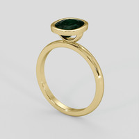 1.95 Ct. Bluish Green Sapphire Ring, 18K Yellow Gold 2