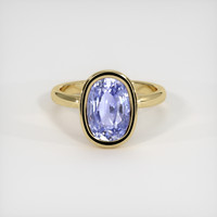 3.46 Ct. Sapphire Ring, 18K Yellow Gold 1