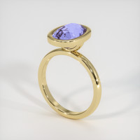 3.46 Ct. Sapphire Ring, 18K Yellow Gold 2