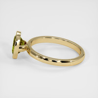 1.60 Ct. Yellowish Green Sapphire Ring, 18K Yellow Gold 4