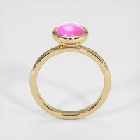 2.25 Ct. Pink Sapphire Ring, 18K Yellow Gold 3
