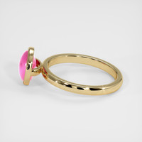 2.25 Ct. Pink Sapphire Ring, 18K Yellow Gold 4