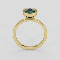 1.63 Ct. Bluish Green Sapphire Ring, 18K Yellow Gold 3