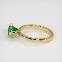 1.05 Ct. Emerald Ring, 18K Yellow Gold 4