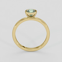 0.79 Ct. Green Sapphire Ring, 18K Yellow Gold 3