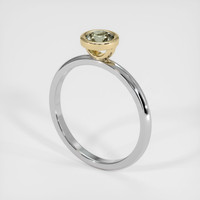 0.53 Ct. Sapphire Ring, 14K Yellow & White 2