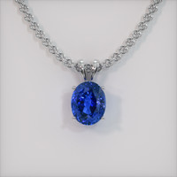 5.58 Ct. Sapphire Pendant, Platinum 950 1