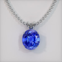 69.35 Ct. Blue Sapphire Pendant, Platinum 950 1