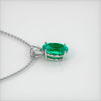 2.10 Ct. Emerald Pendant, Platinum 950 3