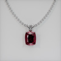 3.89 Ct. Gemstone Pendant, Platinum 950 1