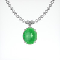 4.44 Ct. Gemstone Pendant, Platinum 950 1