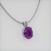 1.47 Ct. Gemstone Pendant, Platinum 950 2