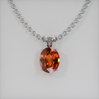 5.16 Ct. Gemstone Pendant, Platinum 950 1